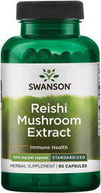 Swanson Reishi Mushroom Extract 500 mg - 90 Capsules