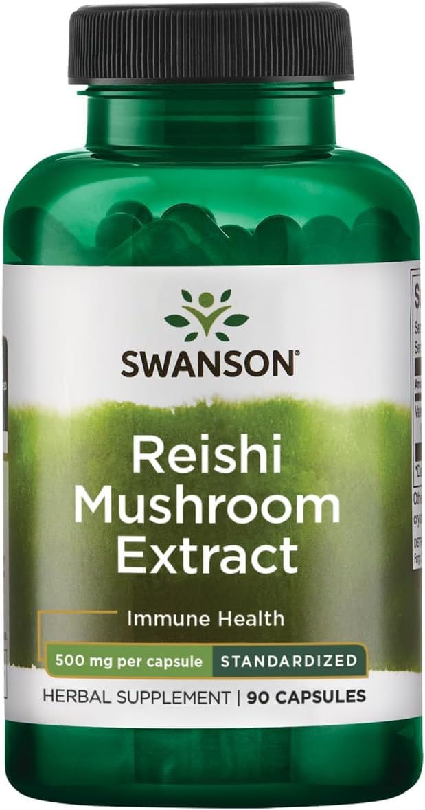 Swanson Reishi Mushroom Extract 500 mg - 90 Capsules