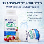 Vitality Span Uric Acid Support with Tart Cherry & Chanca Piedra - 60 Capsules - image 3