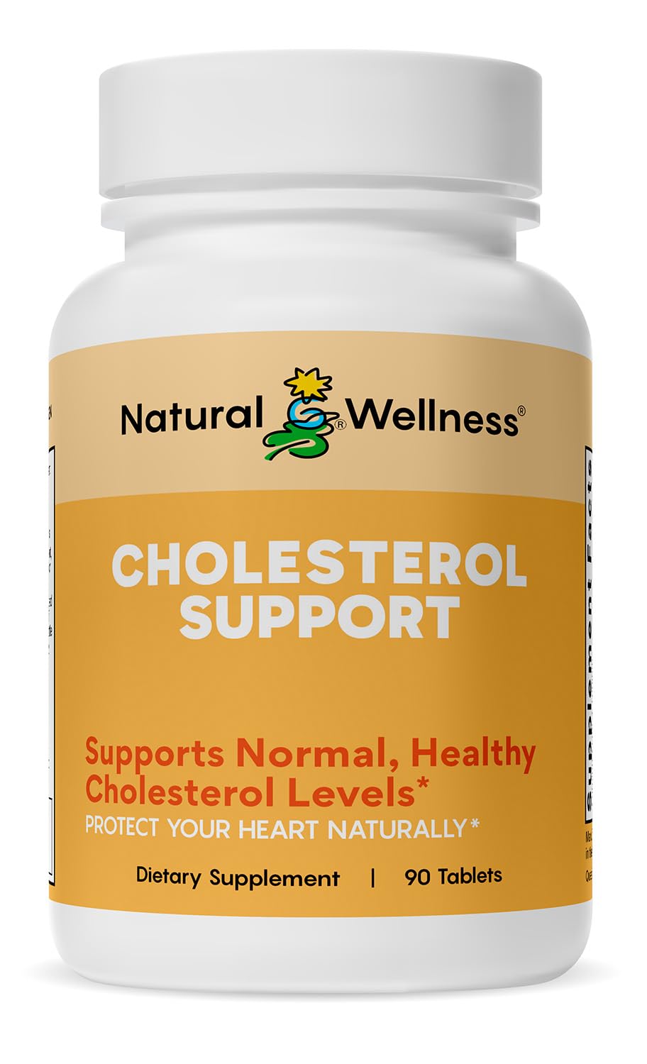 Natural Wellness Cholesterol Support Cardiovascular Formula - 90 Tablets