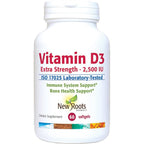 NEW ROOTS HERBAL Vitamin D3 2,500 IU - 60 Softgels