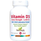 NEW ROOTS HERBAL Vitamin D3 2,500 IU - 60 Softgels