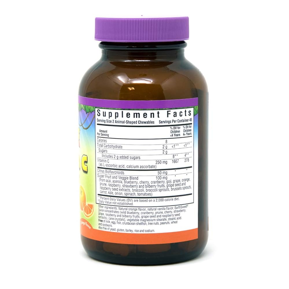 Bluebonnet Nutrition Rainforest Animalz Vitamin C - 90 Tablets - image 2
