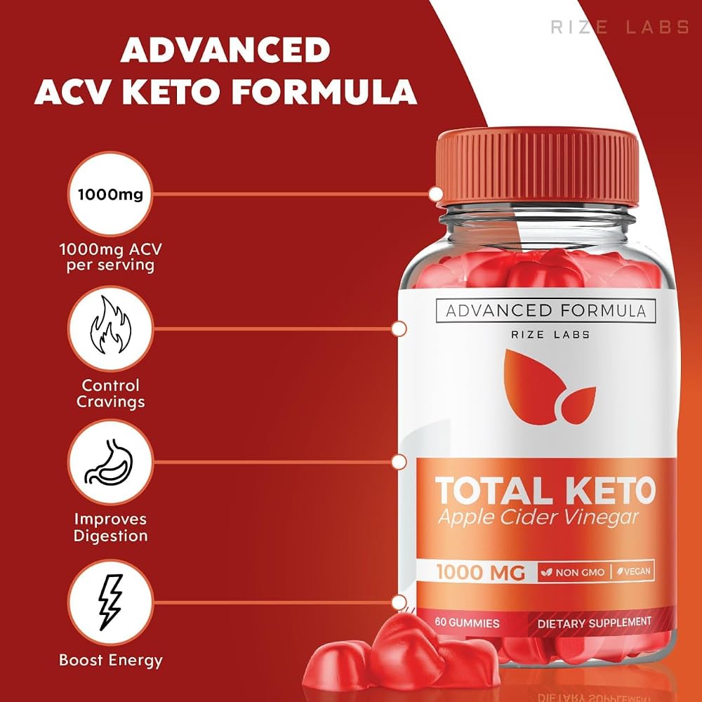 rize labs Total Keto Apple Cider Vinegar Gummies - 60 Gummies - image 2