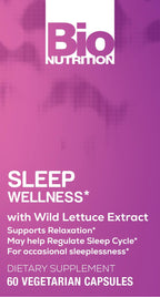 Bio Nutrition Sleep Wellness with Wild Lettuce Extract - 60 Vegetarian Capsules - image 5