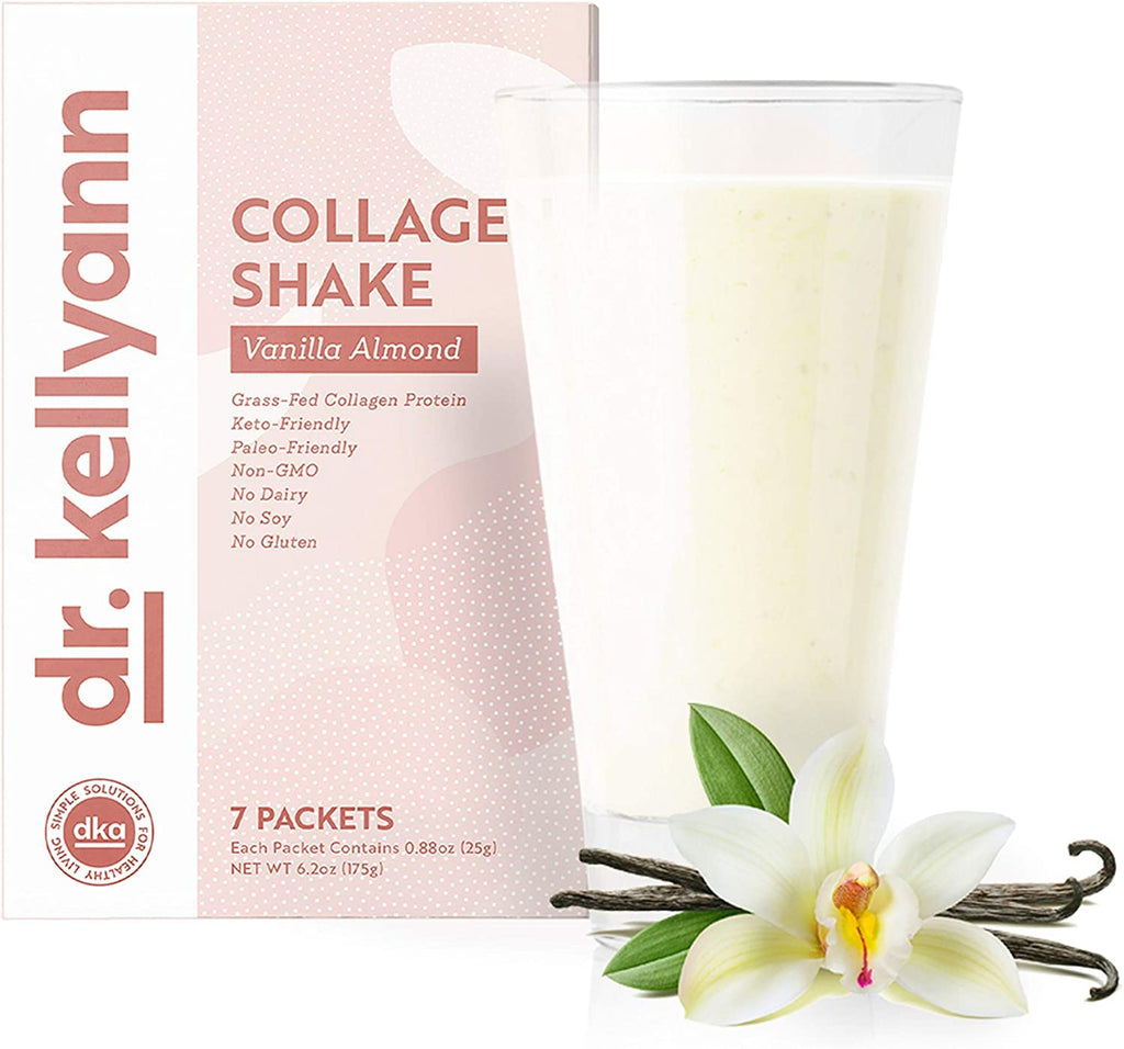 Dr. Kellyann Keto Almond Shakes - 100% Grass Fed Collagen Protein by Bone Broth