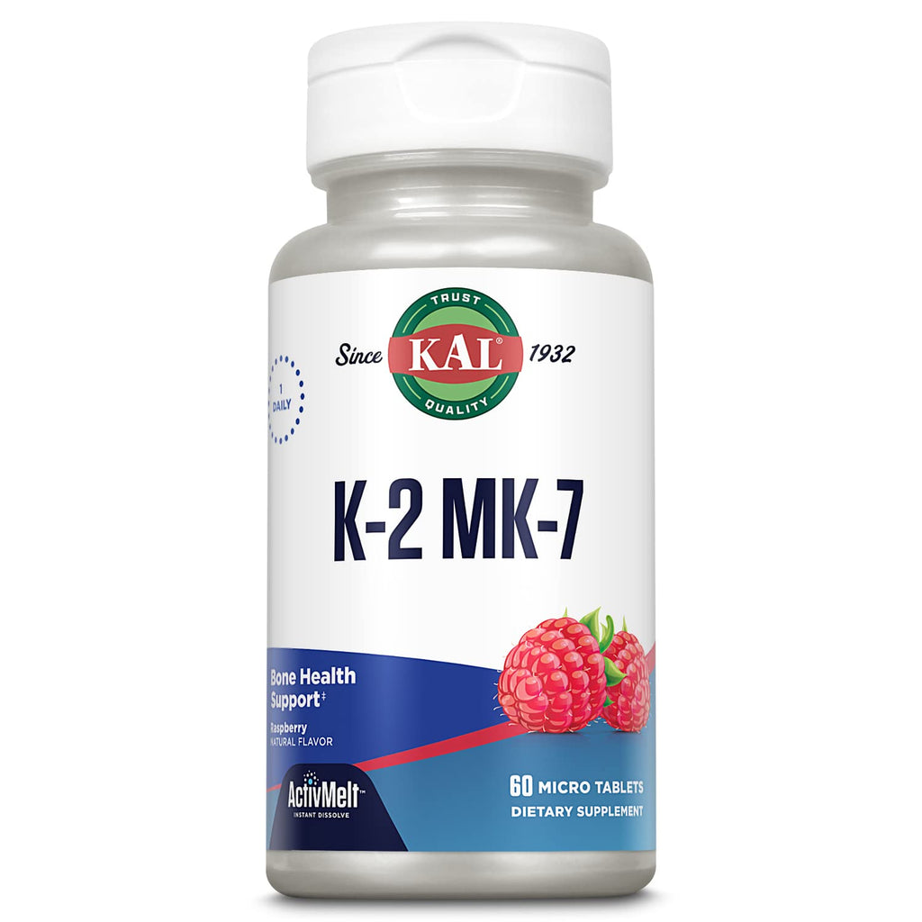 KAL Vitamin K2 MK7 ActivMelt 100 mcg Tablets - 60 Micro Tablets