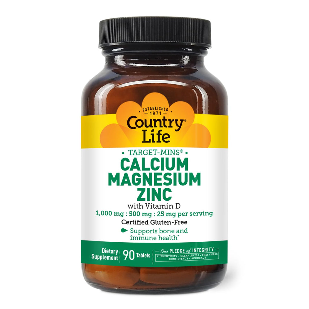 Country Life Target Mins Calcium-Magnesium Zinc with Vitamin D