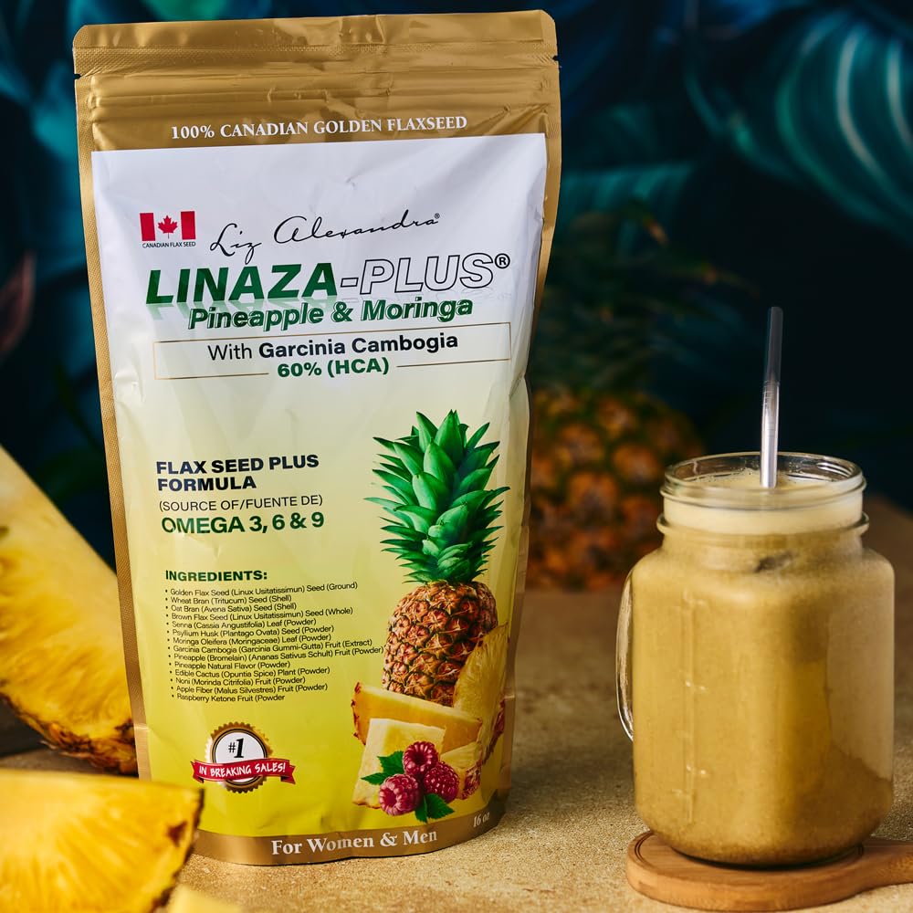 Liz Alexandra Linaza Plus Flaxseed with Pineapple & Garcinia - 16oz - image 3