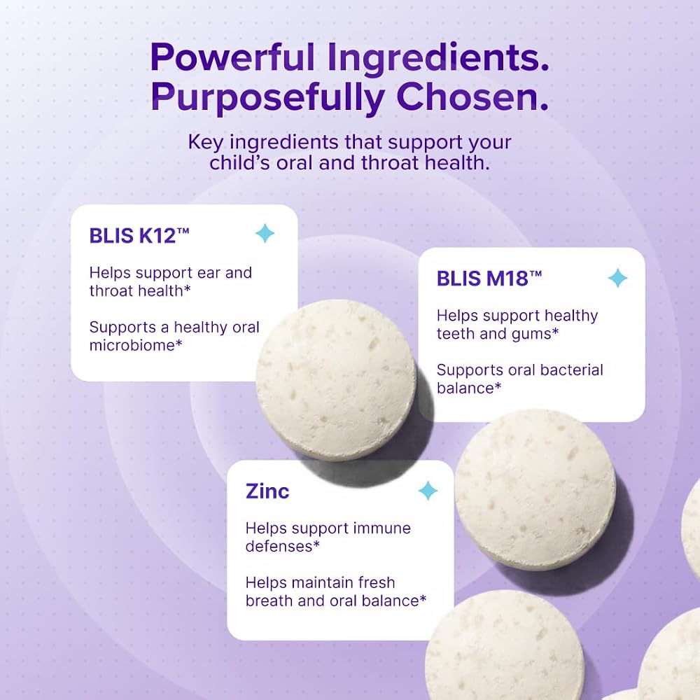 Burst Kids Probiotics Strawberry Vanilla - 45 Chewable Lozenges - image 5