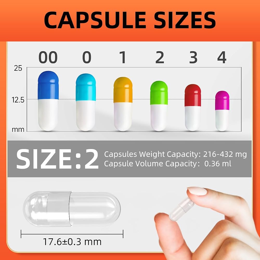 CAPSLogist Vegan Capsules Size 2 Empty - 100 Count - image 4