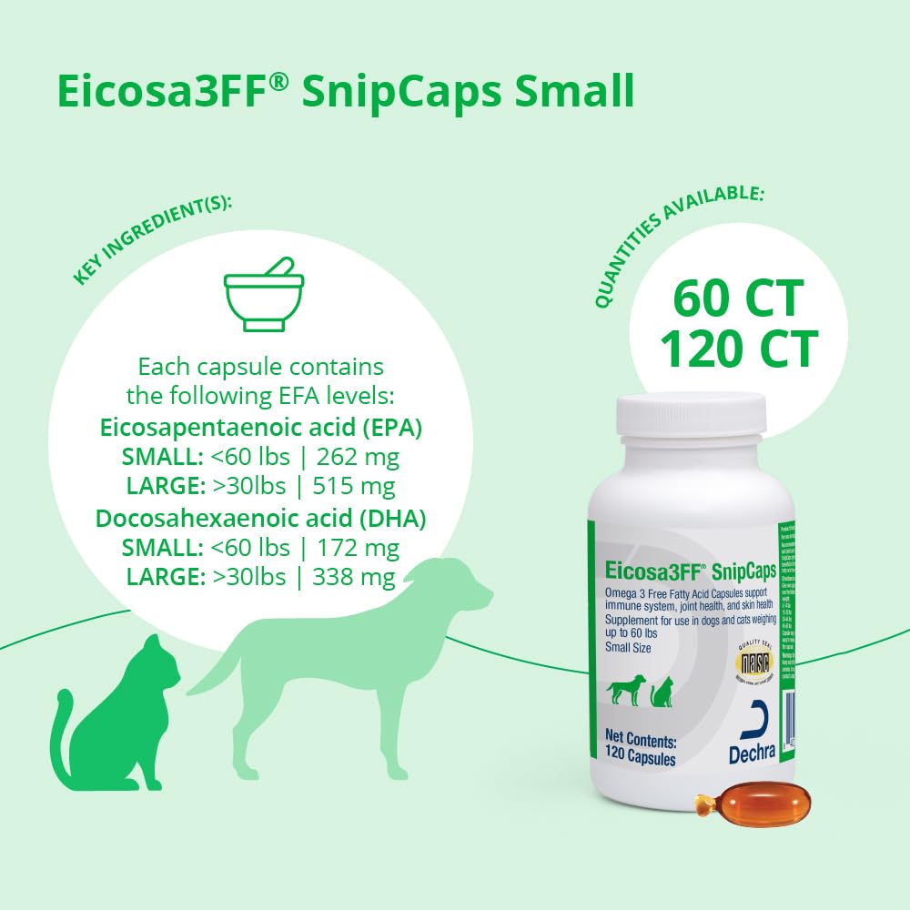 Eicosa3FF SnipCaps Omega-3 Free Fatty Acid Capsules - 120 Capsules - image 3