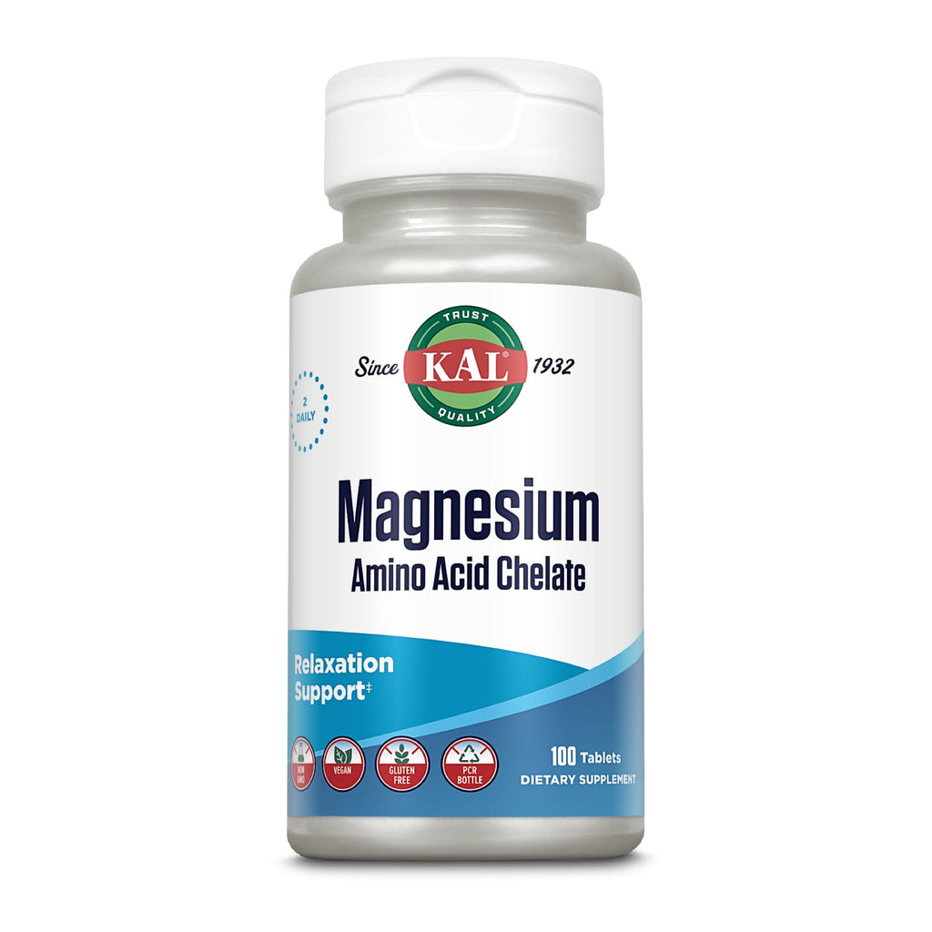 KAL Magnesium Chelated 220 mg - 100 Tablets