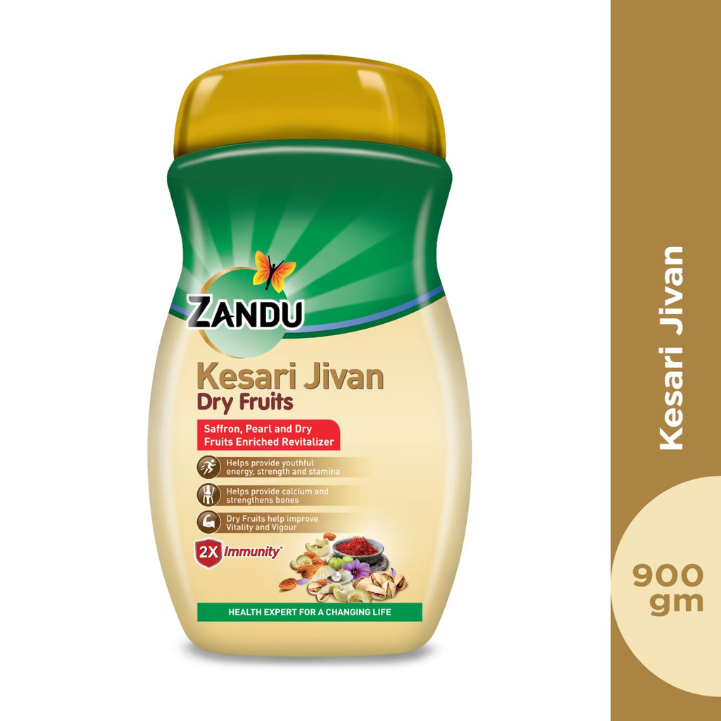 Zandu Kesari Jivan Dry Fruits Chyawanprash - 900g - image 2