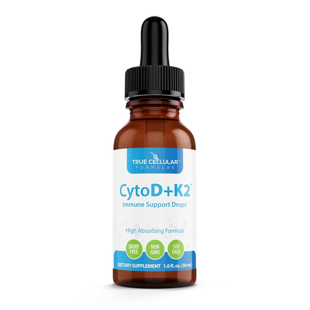 True Cellular Formulas Vitamin D3 2200 IU + K2 MK-7 Liquid Drops - 1 FL OZ