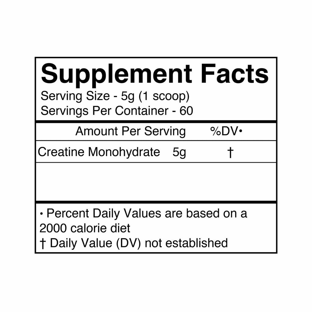 BLACKMARKET RAW Creatine Monohydrate Powder - 300 Grams - image 6