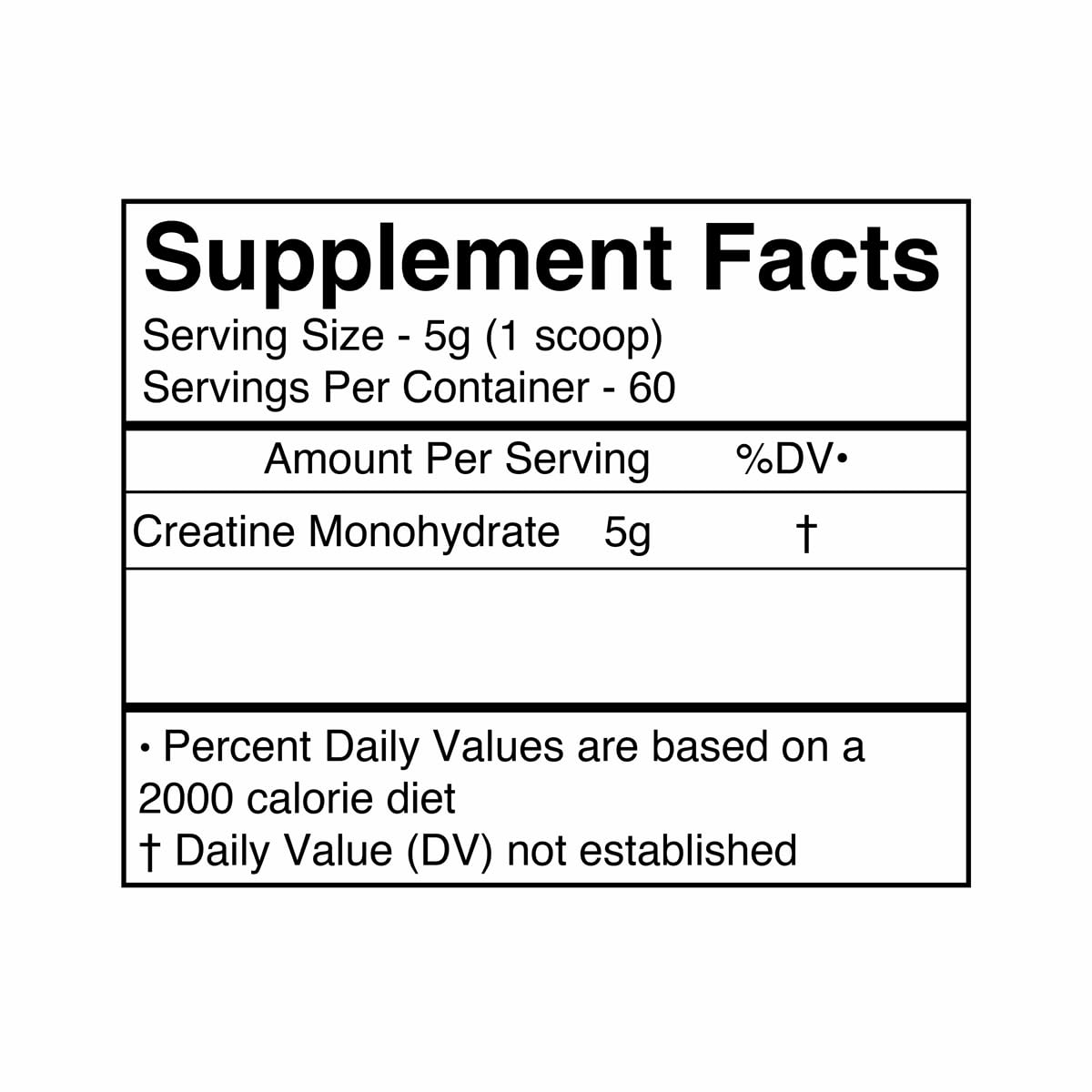 BLACKMARKET RAW Creatine Monohydrate Powder - 300 Grams - image 6