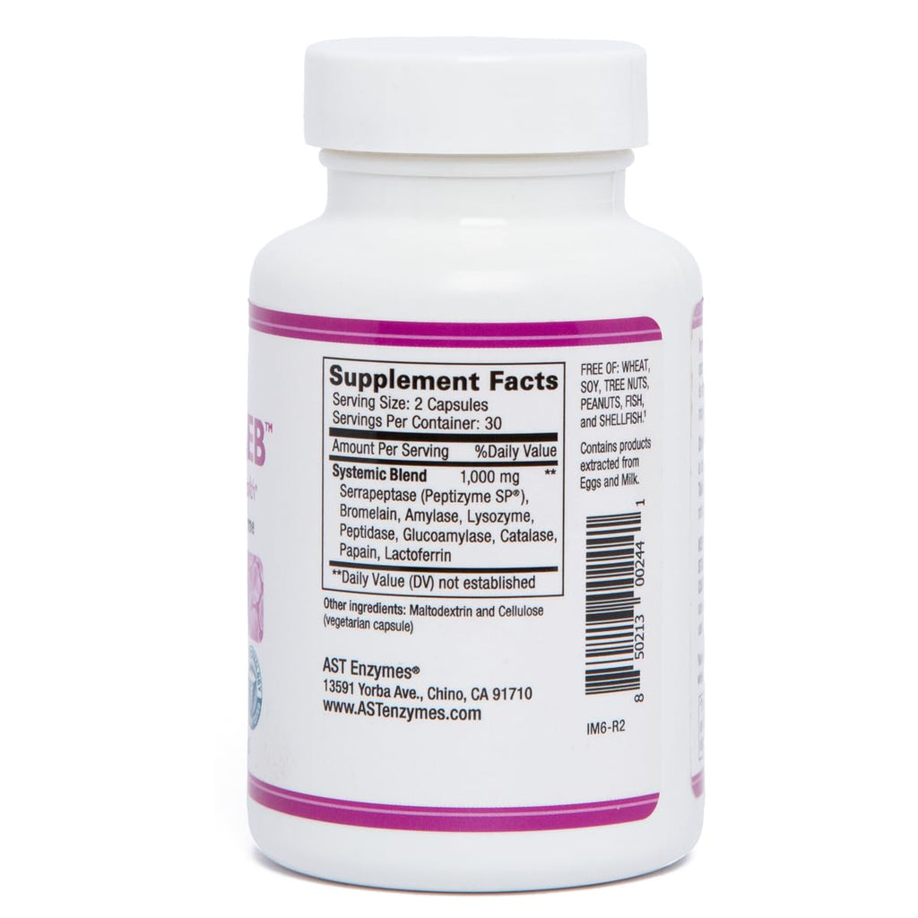 AST Enzymes ImmunoSEB Systemic Enzyme Blend - 60 Capsules - image 3