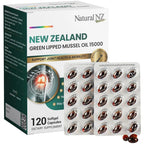 Natural NZ Green Lipped Mussel Oil 15000 Joint Support - 120 Softgels - image 6