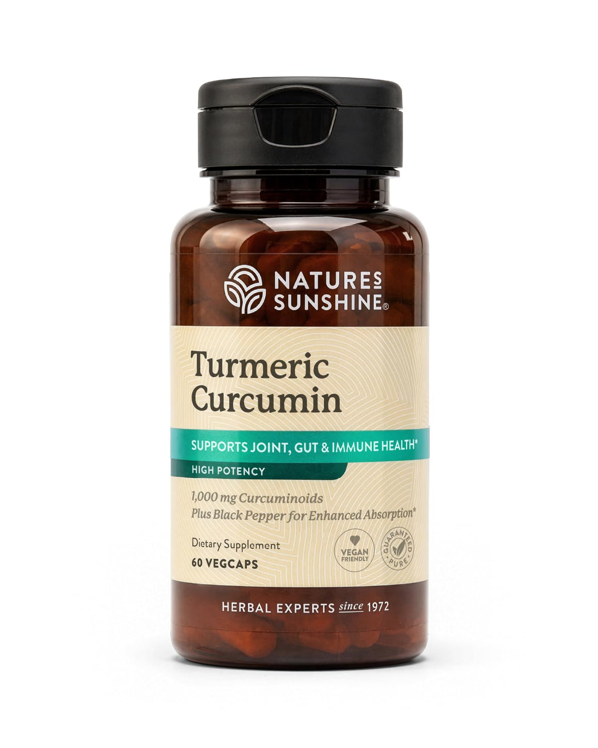 Nature's Sunshine Turmeric Curcumin - 60 Vegetarian Capsules