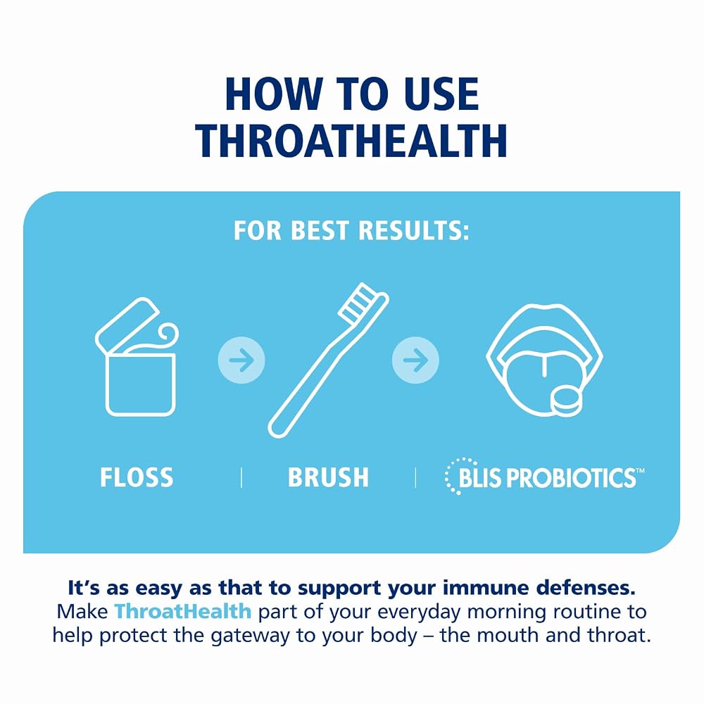 BLIS ThroatHealth Oral Probiotics K12 Immune Support - 30 Lozenges - image 6
