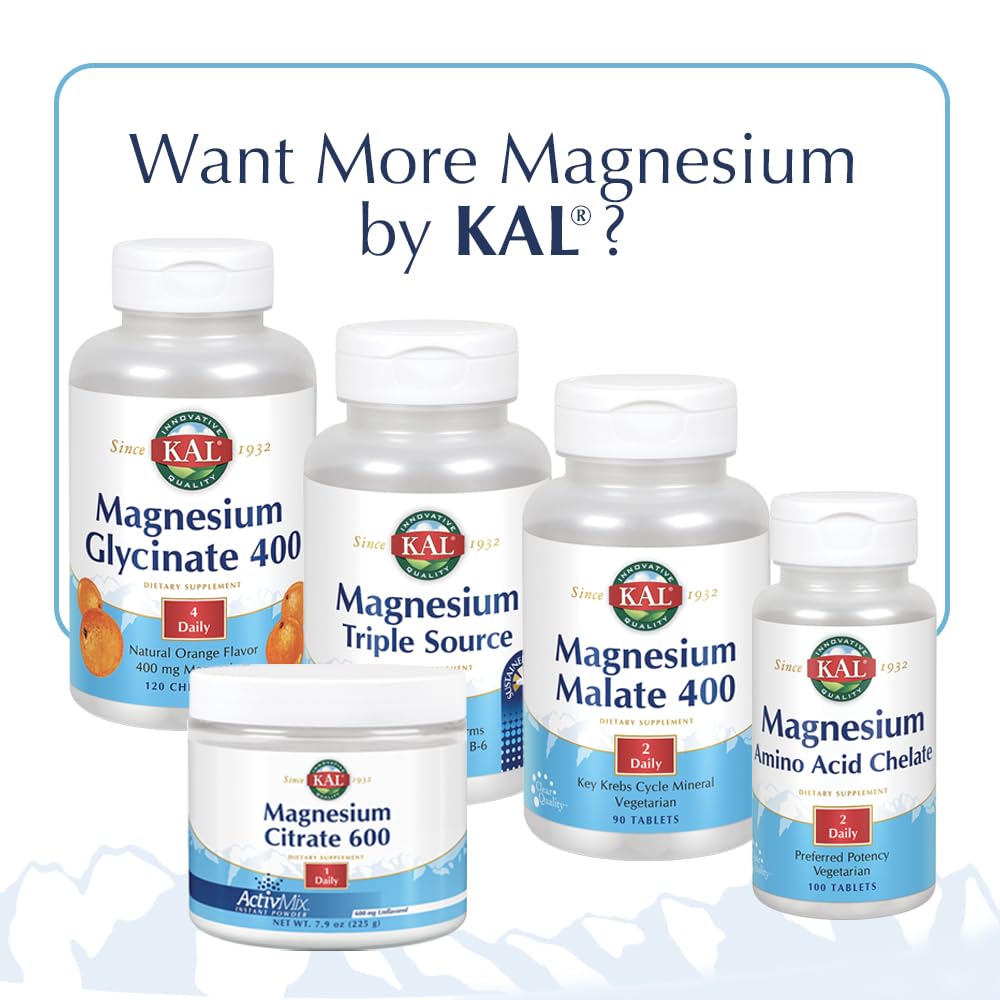 KAL Stress B Mag Glycinate B Complex Vitamins - 60 Vegetarian Capsules - image 6