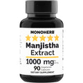 MONOHERB Manjistha 1000 mg - 90 Vegetarian Capsules