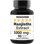 MONOHERB Manjistha 1000 mg - 90 Vegetarian Capsules