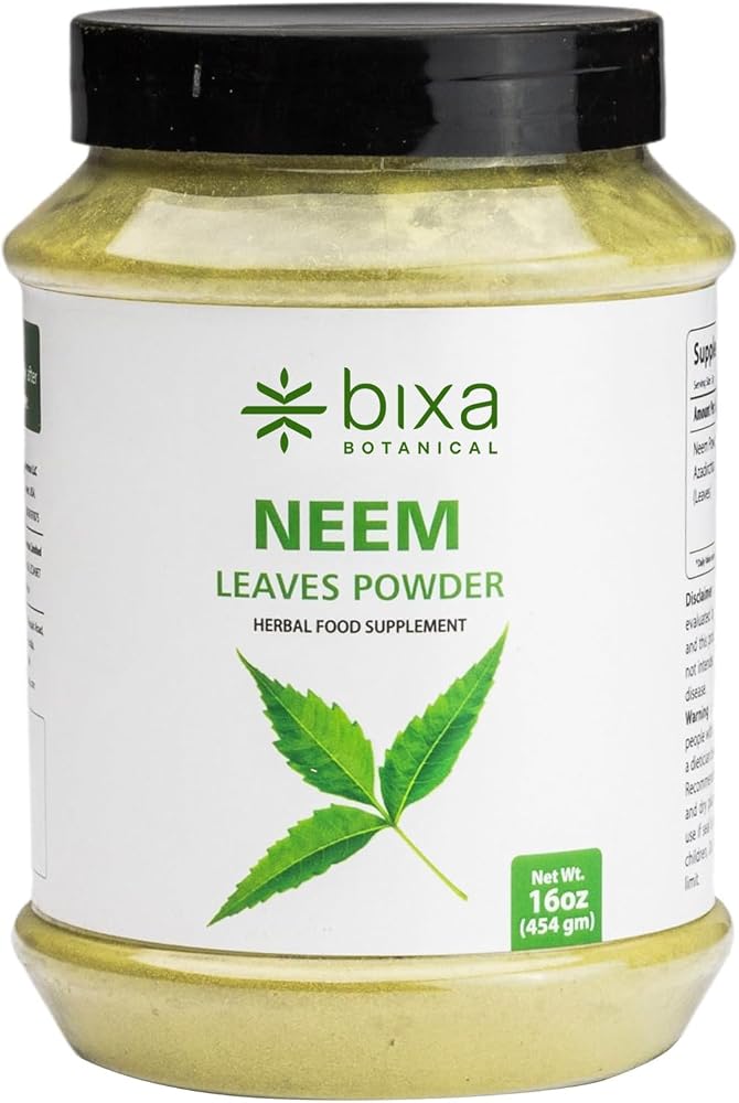 bixa BOTANICAL Neem Leaf Extract Ayurvedic Natural Herbal Supplement