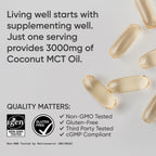Sports Research Coconut MCT Oil 3000mg - 240 Softgels - image 4