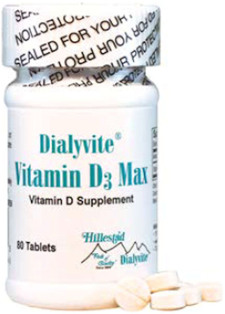 Dialyvite Vitamin D3 Max 50,000 IU - 80 Tablets