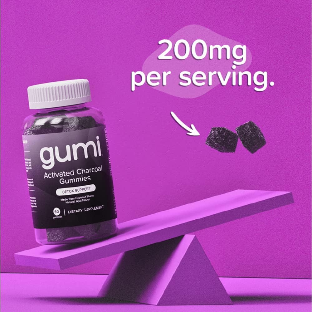 Gumi Nutrition Coconut Activated Charcoal Gummies - Charcoal - image 4