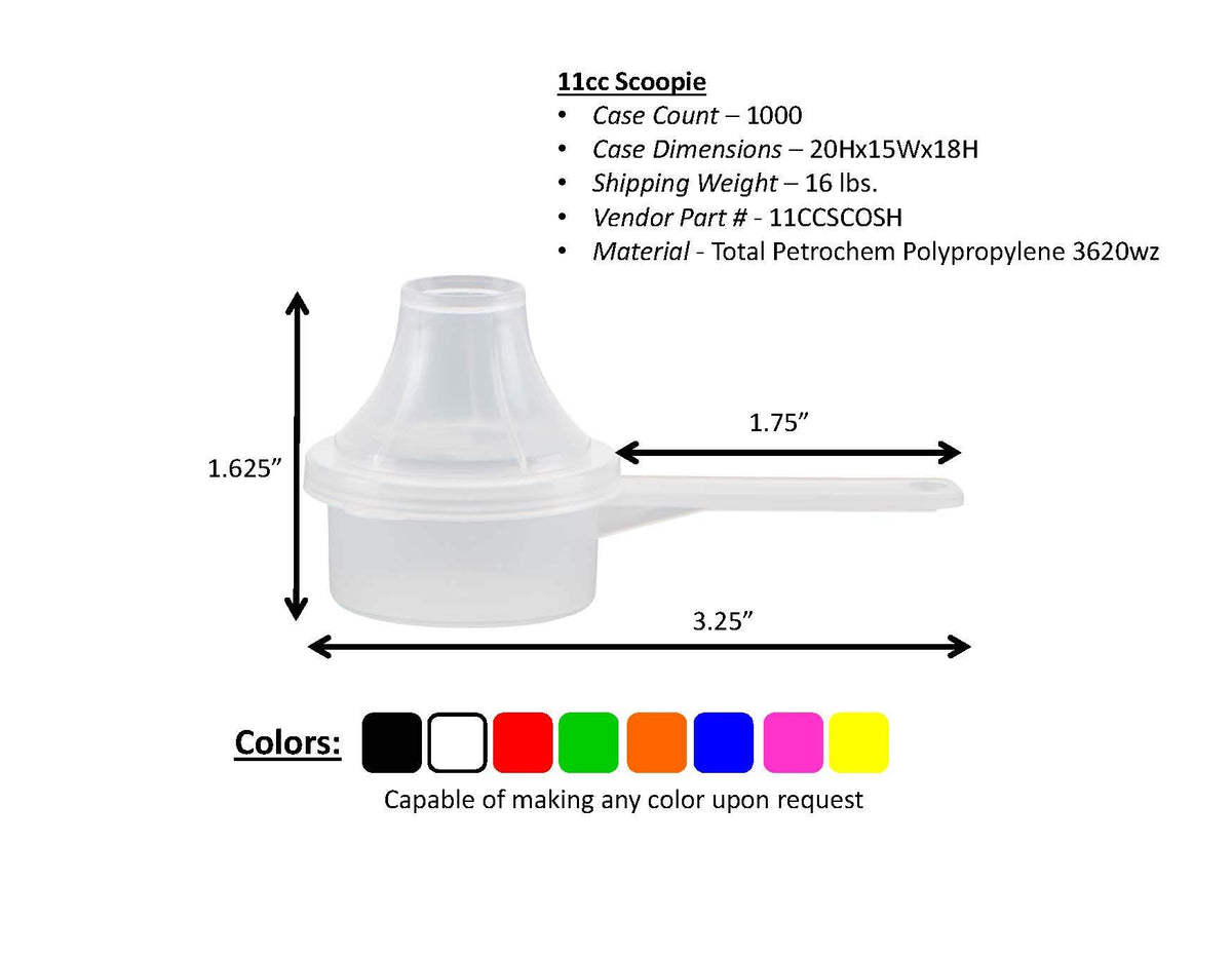 The Scoopie Plastic Short Handle Scoop with Attached Funnel