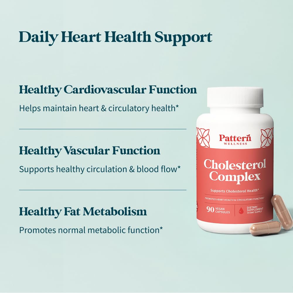 Pattern Wellness Cholesterol Complex Supplement - 90 Capsules - image 3