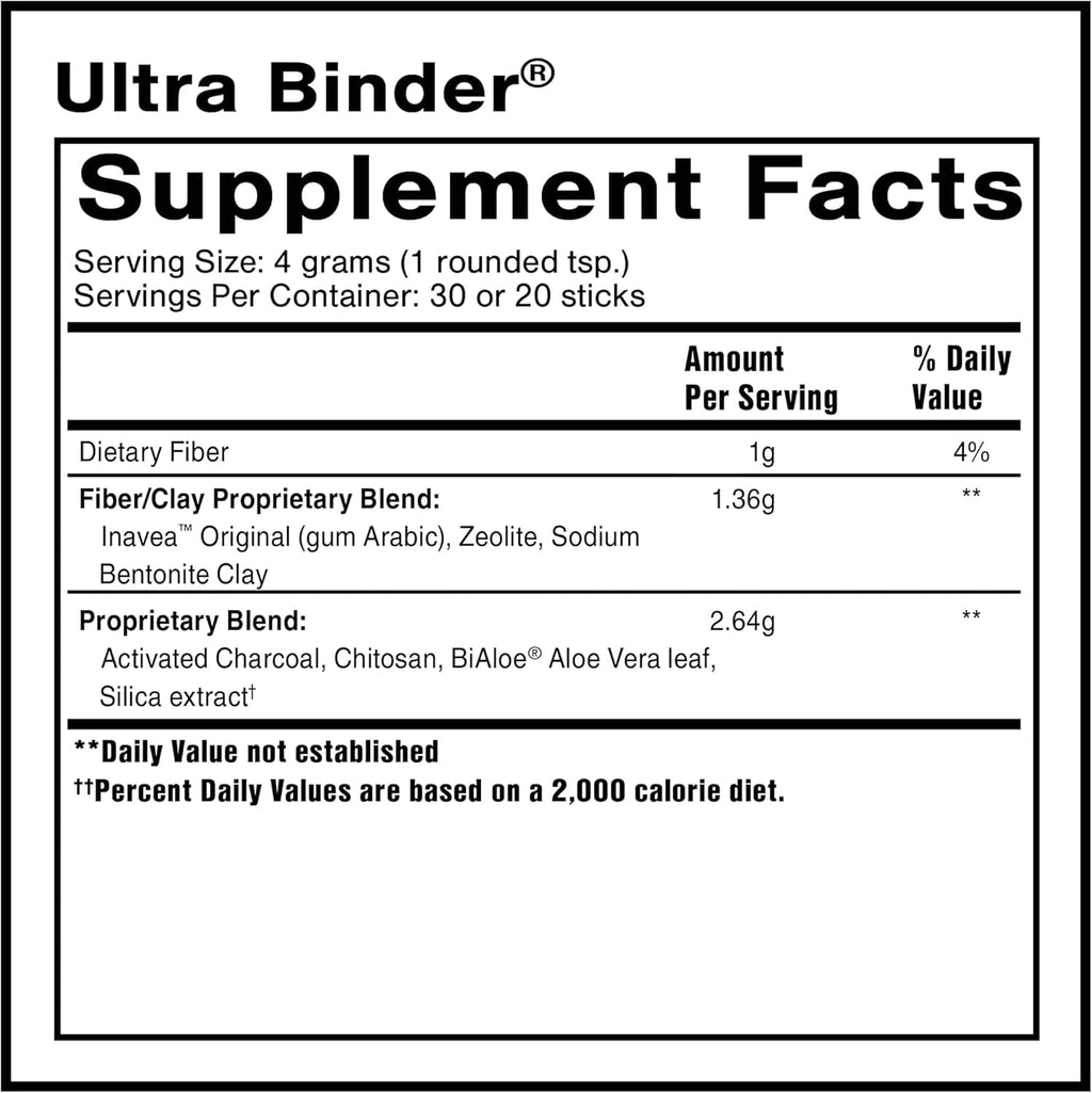 Quicksilver Scientific Ultra Binder Powder, Zeolite Detox, 120g - image 2