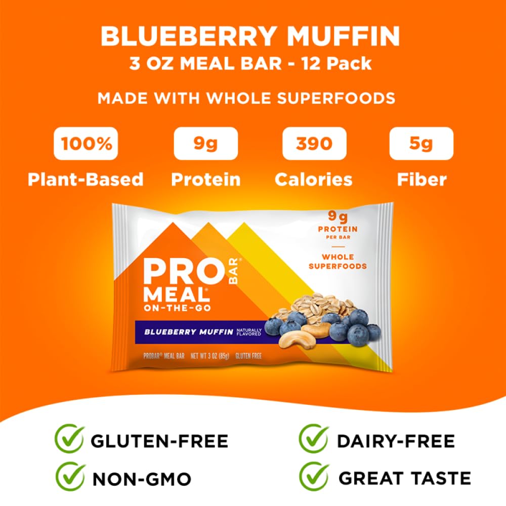 PROBAR - Meal Bar, Non-GMO, Gluten-Free, Healthy, Plant-Based Whole
