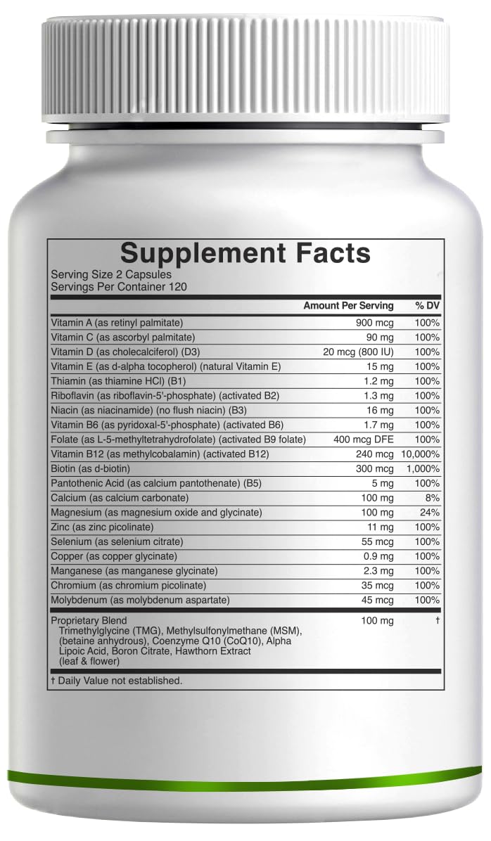 DEAL SUPPLEMENT Methylated Multivitamin - 240 Capsules - image 6