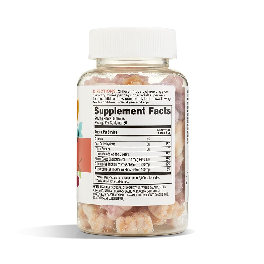 365 by Whole Foods Market Calcium & Vitamin D3 Kids' Gummies - 60 Count - image 2