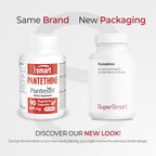 Supersmart Pantesin Pantethine 600 mg Vitamin B5 - 90 Vegetarian Capsules - image 2