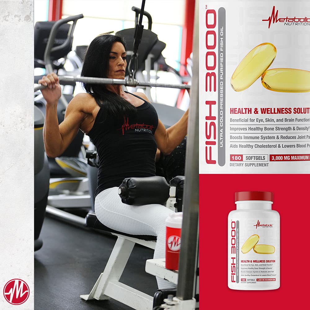 Metabolic Nutrition Fish 3000 Omega-3 Fish Oil - 180 Softgels - image 6