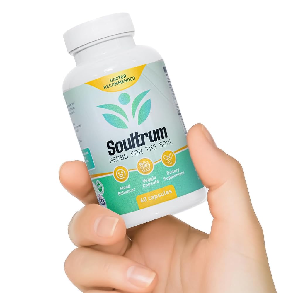 Soultrum Mood Support Supplement with Saffron & Ashwagandha - 60 Capsules - image 2