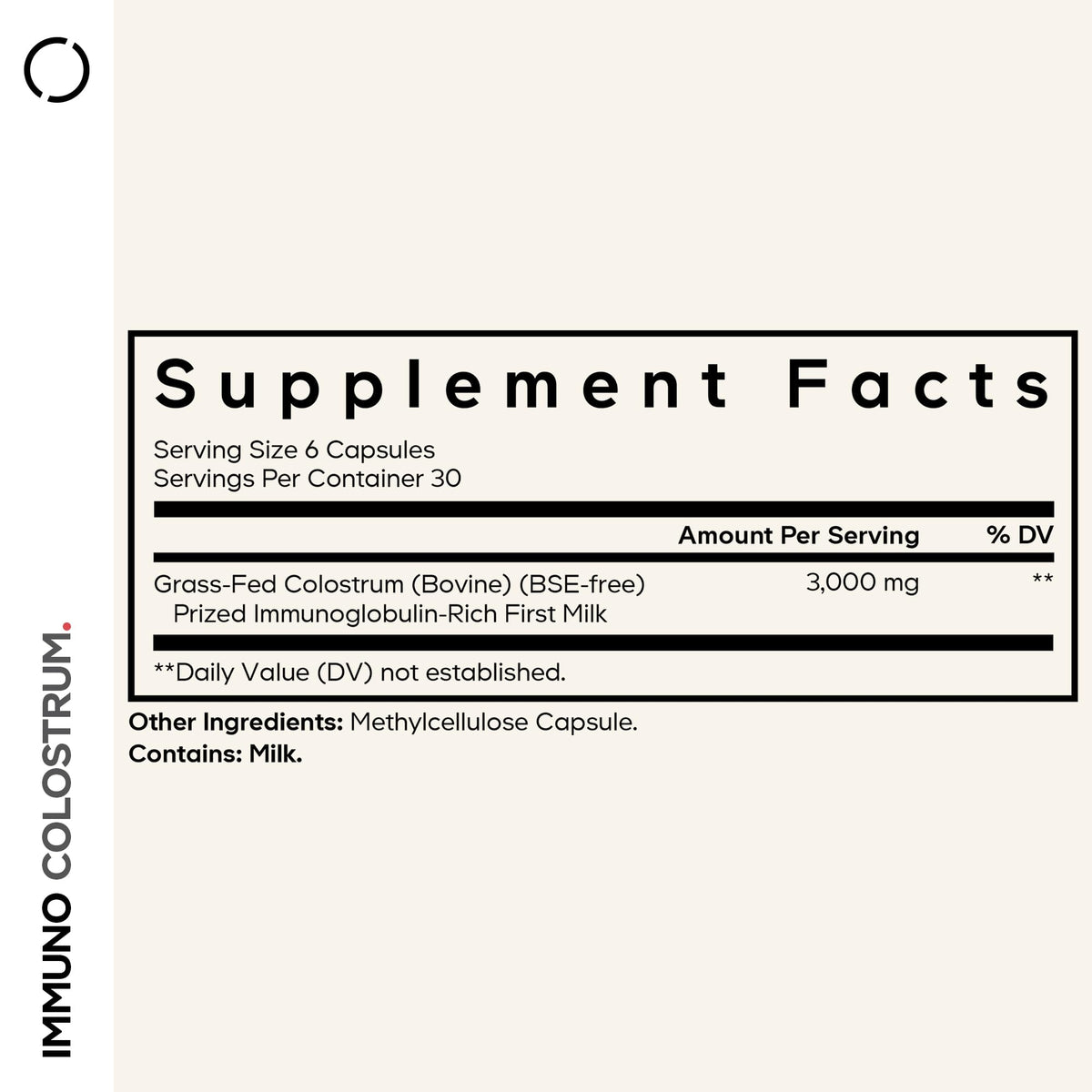 Codeage Grass-Fed Bovine Colostrum - 180 Capsules - image 2