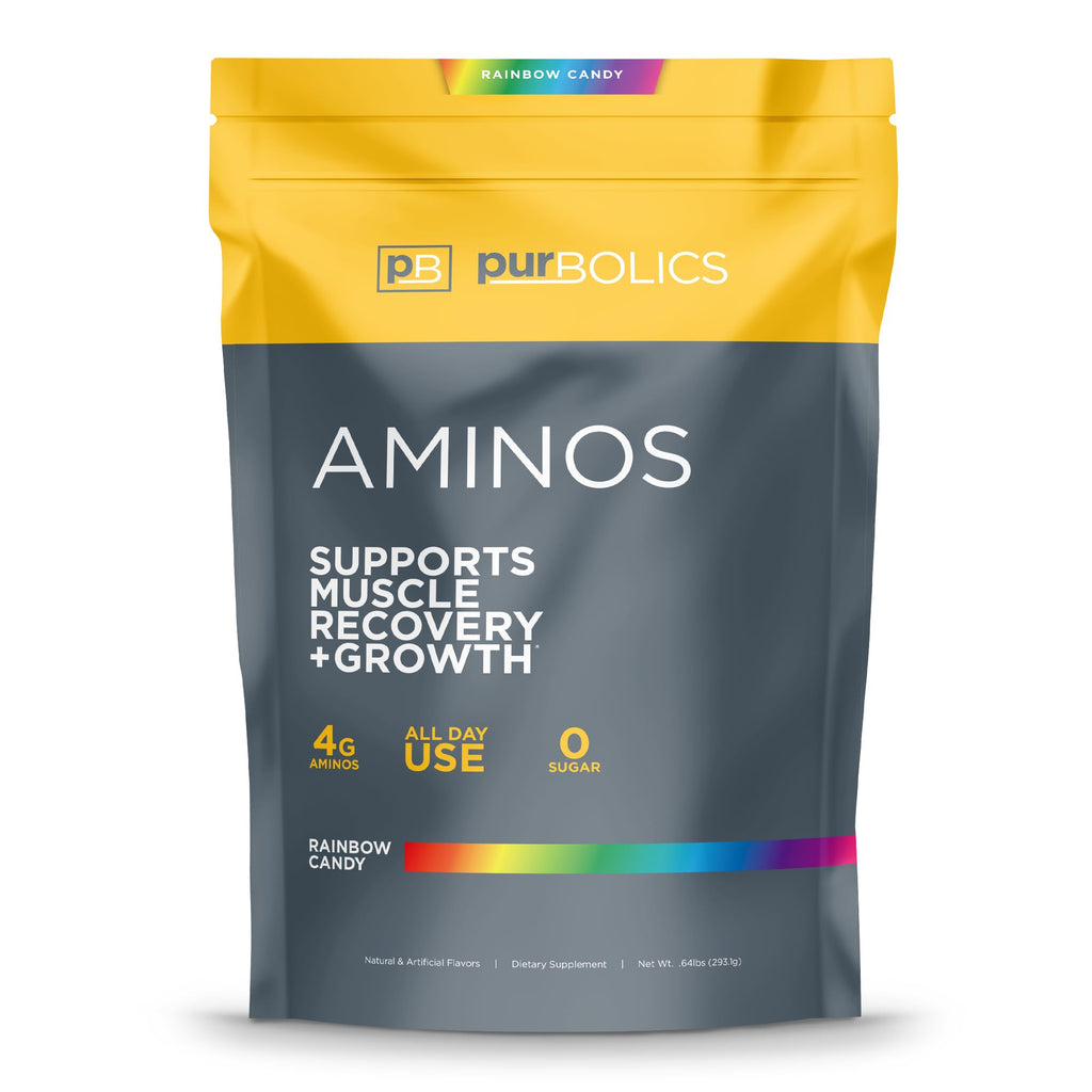 Purbolics Aminos Powder Rainbow Candy - 60 Servings