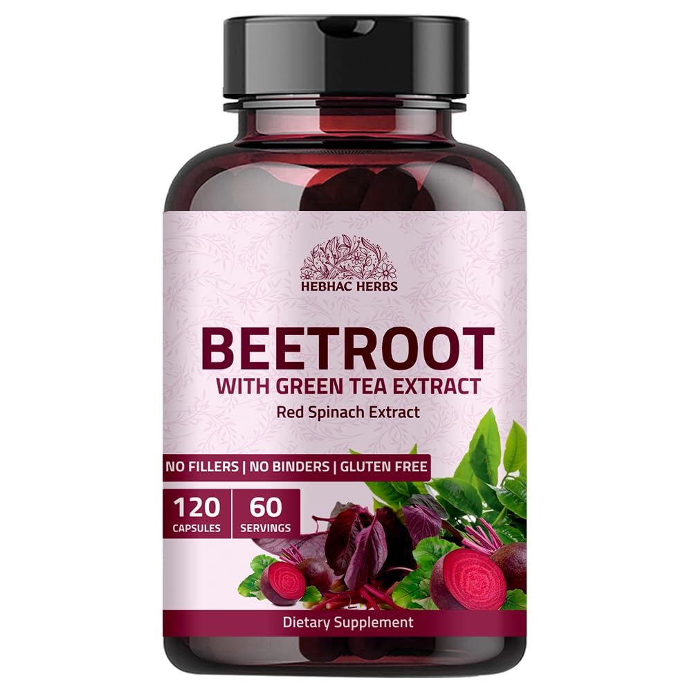 Hebhac Herbs Beetroot Powder Capsules 1000 mg - 120 Capsules