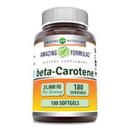 Amazing Nutrition Beta-Carotene 25000 IU - 180 Softgels