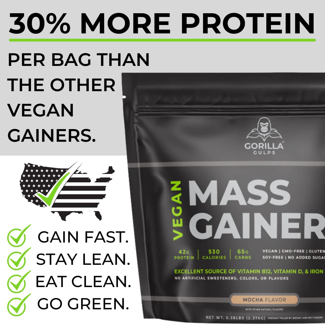 Gorilla Gulps Vegan Mass Gainer
