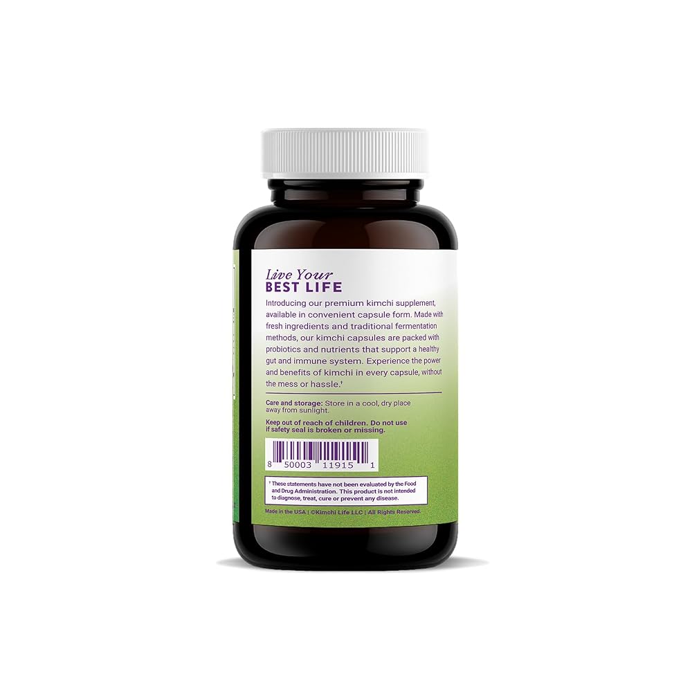 Kimchi Life Premium Fermented Kimchi Capsules - 90 Capsules - image 3