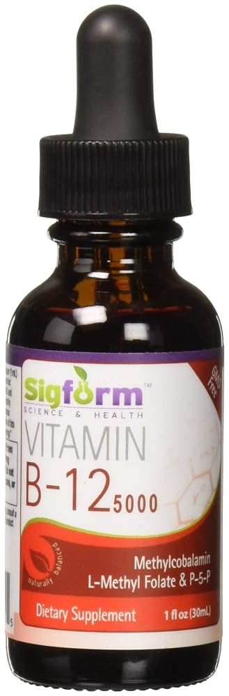 SIGFORM Vitamin B12 5000 Sublingual Liquid - 1 Oz