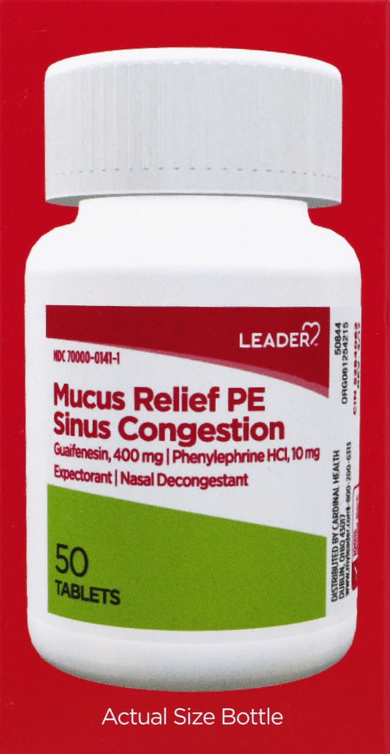 Rosemeek Mucus Relief PE Sinus Congestion Expectorant - 50 Tablets - image 5