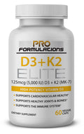 Pro Formulations MD D3 + K2 Elite Vitamin - 60 Capsules